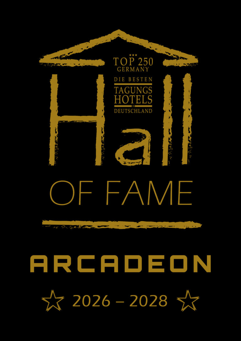 urkunde hall of fame arcadeon bestes tagunshotel 2026